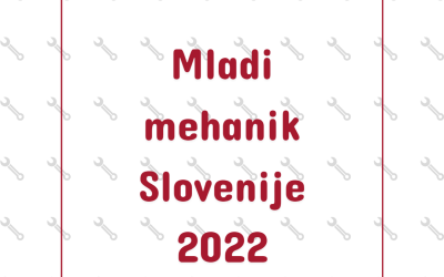 Naš dijak Tomaž Žugec je mladi mehanik Slovenije 2022