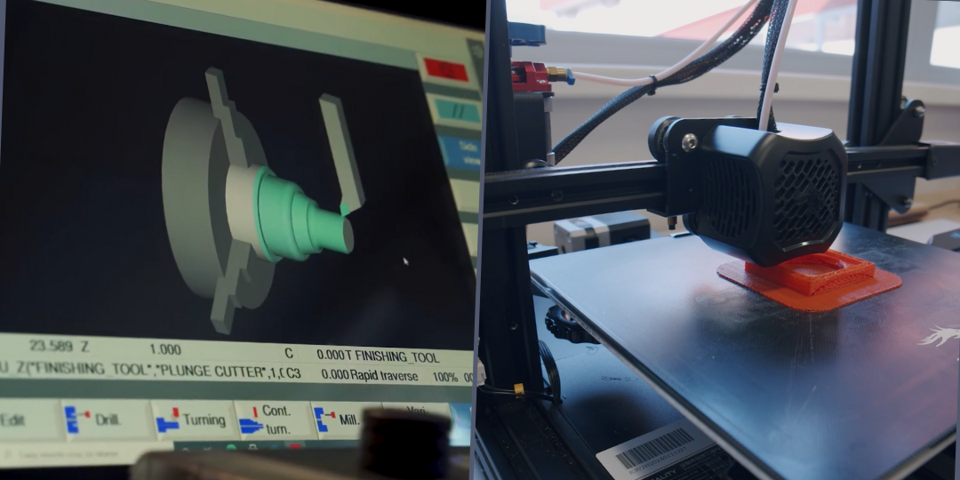 Usposabljanje iz CNC- in 3D-tehnologij za tuje dijake