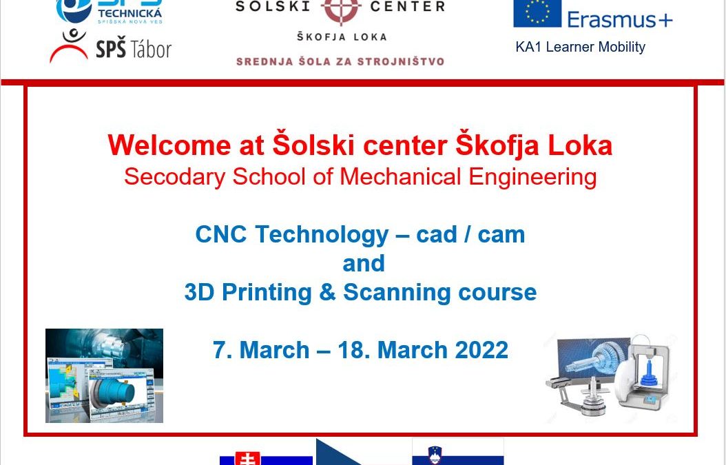 Srednja šola za strojništvo že drugič organizira CNC- in 3D-tečaj za dijake iz tujine