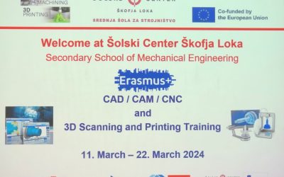 Srednja šola za strojništvo že četrtič organizira CNC- in 3D-usposabljanje za dijake iz tujine